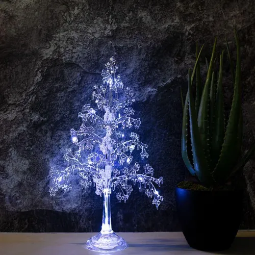 Фигура светодиодная "Ель" 51см 15LED бел. 1Вт IP20 на подставке элементы питания 3хAAA (не в компл.) Neon-Night 513-033 фото 3