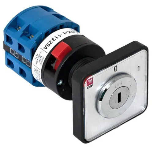 Переключатель кулачковый ПК-1-113 3п 25А "0-1" с ключом EKF pk-1-113-25 фото 3