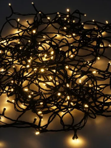 Гирлянда светодиодная "Нить" LD200-GWW-BO 20м 200LED тепл. бел. уличная 8 режимов элементы питания 3хAA SHLights 4690601045461 фото 2