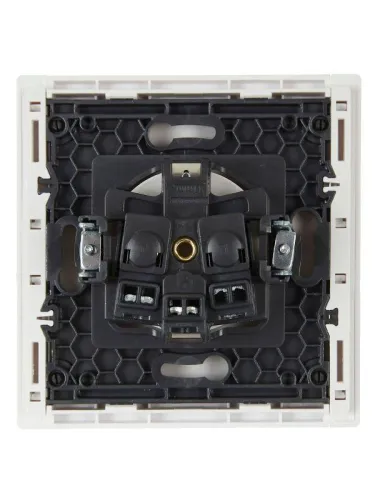 Розетка СП FORTE&PIANO FP216 16А с заземл. без защ. шторок винт. крепл. бел. IEK FP-R11-16-K01 фото 3