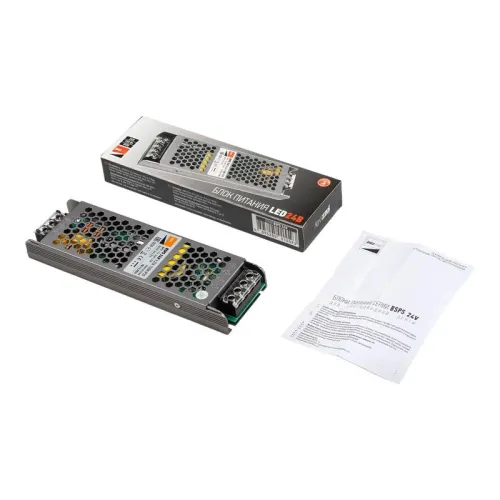 Блок питания для светодиодной ленты 150Вт 6.25А 24В IP20 BSPS метал. Pro+ JazzWay 5015593 фото 8