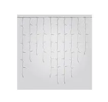 Гирлянда светодиодная "Бахрома" ULD-B2007-100/TTK WHITE IP44 2м 100LED бел. с эффектом мерцания соединяемая провод прозр. Uniel UL-00007209