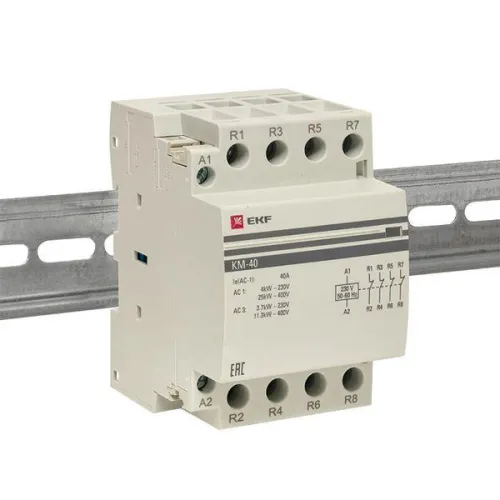 Контактор модульный КМ 40А 4NC (3 мод.) PROxima EKF km-3-40-04 фото 2