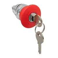 Механизм кнопки исполнительный XB4 "Грибок" красн. поворотный с фиксацией с замком IP65 EKF XB4BA1F-R-65