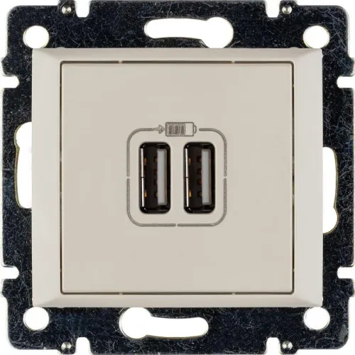 Розетка USB 2-м СП Valena сл. кость Leg 774170 фото 15