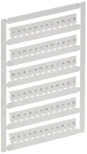 Маркер для CTS/CP 4кв.мм "A; B; C; N; PE" ARMAFIX IEK AF-CT10D-M-004-21