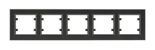 Рамка 5-м Karea горизонт. дым. металлик Makel 56050705