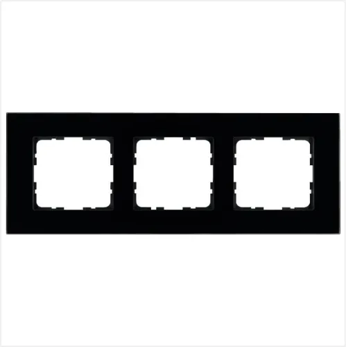 Рамка 3-м G-Glass стекло черн. Black Glass Jasmart G1003GB