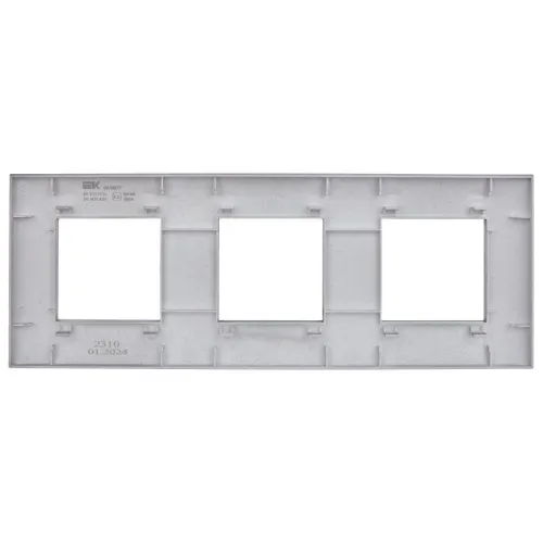 Рамка 3-м SKANDY SK-F03Gr сер. IEK SK-M32-K03 фото 4