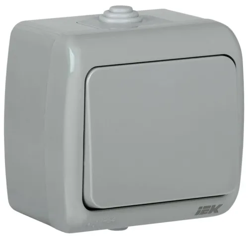 Выключатель 1-кл. 1п ОП AQUATIC ВС-20-1-0-А 10А IP54 GENERICA EVA10-K03-10-54