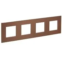 Рамка 4-м SKANDY SK-F34Br металл шоколад IEK SK-M42-M-K30