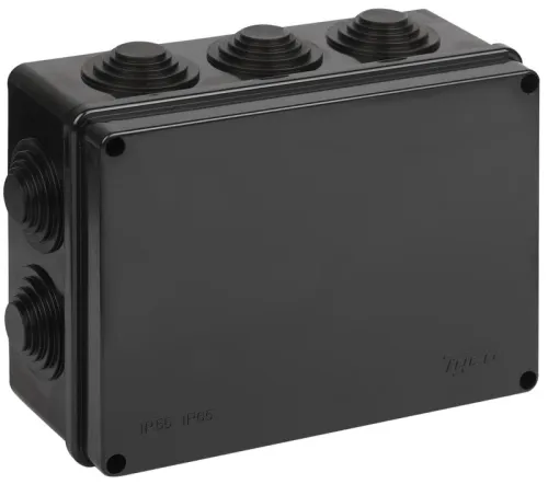 Коробка Тусо распаячная для ОП 200х140х75мм УХЛ1 черн. Ruvinil 67055Ч