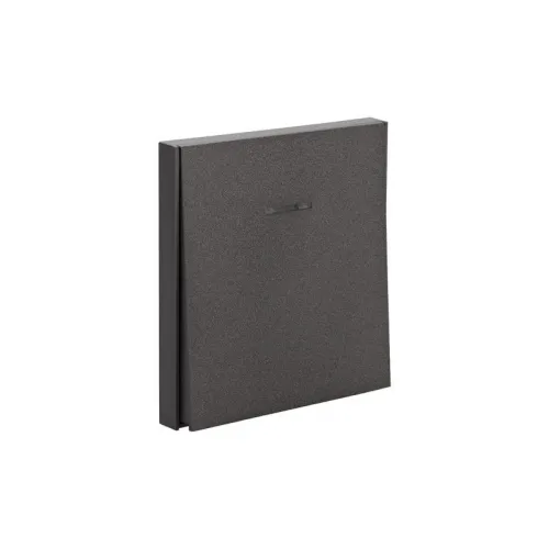 Выключатель 1-кл. СП STRONG MIELE 10А с подсветкой графит Kranz KR-78-0713-6 фото 5