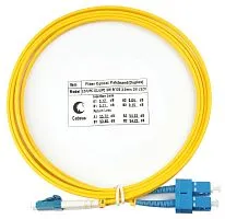 Патч-корд оптический FOP(d)-9-LC-SC-2m duplex LSZH LC-SC 9/125см 2м Cabeus 7353c