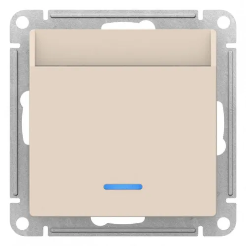 Выключатель карточный СП AtlasDesign 10А IP20 без задержки времени механизм беж. SE ATN000267 фото 2