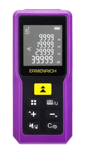 Рулетка лазерная Reel PRO GM100 фиолет. Ermenrich 85313 фото 4