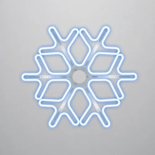 Фигура "Снежинка" из гибкого неона 60х60см син./бел. эффект тающих сосулек Neon-Night 501-223