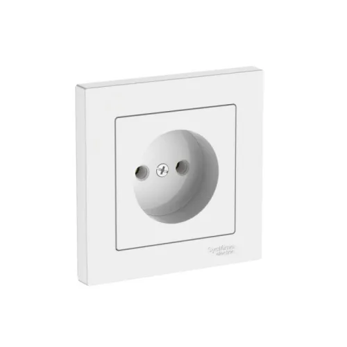 Розетка AtlasDesign 16А без заземл. быстрозажим. клем. в сборе бел. SE ATN000140S