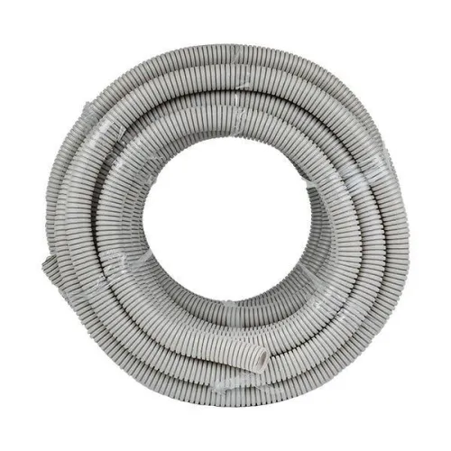 Труба гофрированная ПВХ d32мм с протяжкой сер. (уп.30м) Plast PROxima EKF tg-z-32-30 фото 3