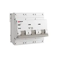 Выключатель автоматический модульный 3п D 40А 10кА ВА 47-100 PROxima EKF mcb47100-3-40D-pro