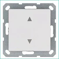 Выключатель для жалюзи 1-кл. 10А IP20 механизм бел. глянцевый Jasmart G3018W