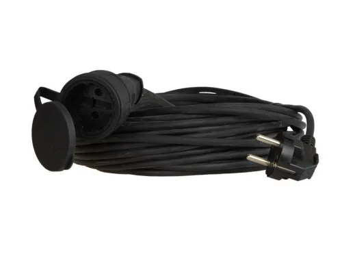 Удлинитель-шнур 1х30м 10А IP44 3500Вт 220-350В КГ 2х1.0мм каучук КОСМОС YSHKsm30m-1g(10A)KG фото 2