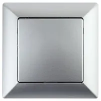 Выключатель 1-кл. СП Solo 4-101-03 10А 250В IP20 алюм. Intro Б0053544