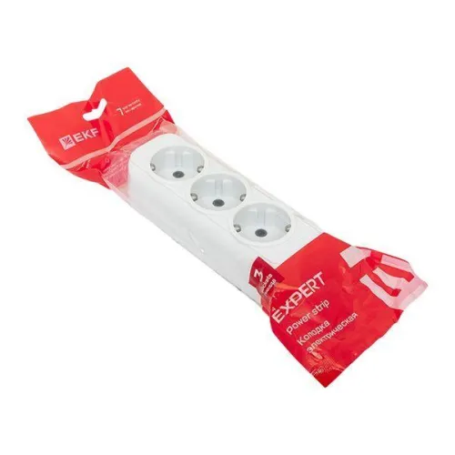 Колодка удлинителя 3-м с заземл. 16А Эксперт 3.5кВт EKF AKB16-3 фото 3