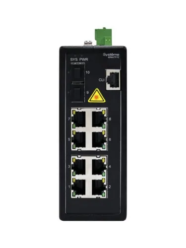 Коммутатор промышленный управляемый Ethernet L2 8х10/100/1000BaseT 2х100/1000/2500BaseX SFP SE NSETM210T08X02B фото 3