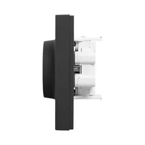 Розетка 2-м СП Эпика 16А с заземл. защ. шторки с рамкой механизм черн. EKF UP1-SOB-211 фото 7