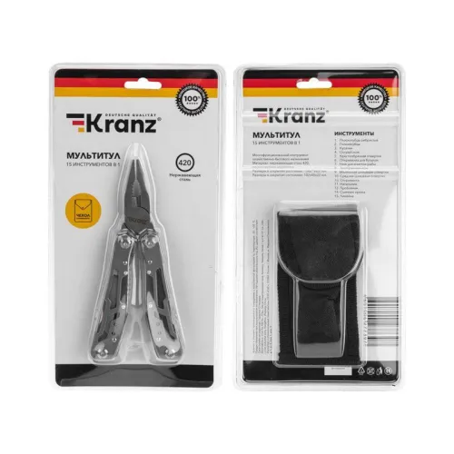 Мультитул 15 в 1 158мм Kranz KR-12-4942-2 фото 8