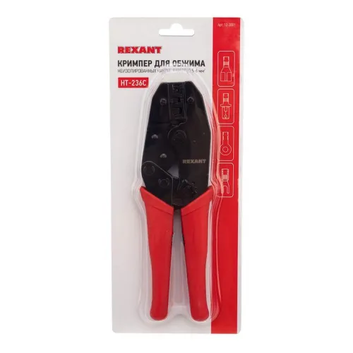 Кримпер для обжима автоклемм неизолир. 0.5-6.0кв.мм HT-230С TL-236C HT-236C Rexant 12-3001 фото 2