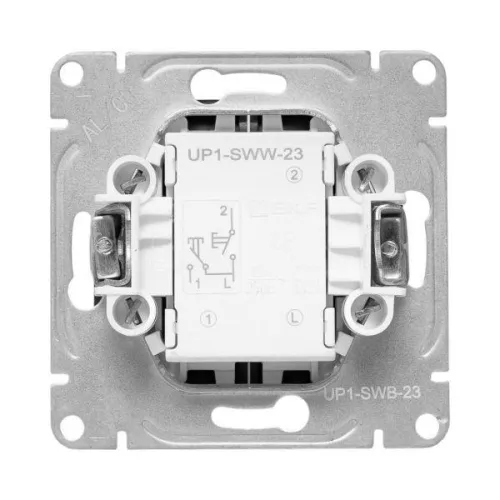 Выключатель кнопочный 2-кл. СП Эпика механизм черн. EKF UP1-SWB-23 фото 5