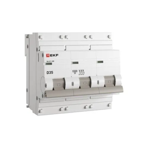 Выключатель автоматический модульный 3п D 35А 10кА ВА 47-100 PROxima EKF mcb47100-3-35D-pro