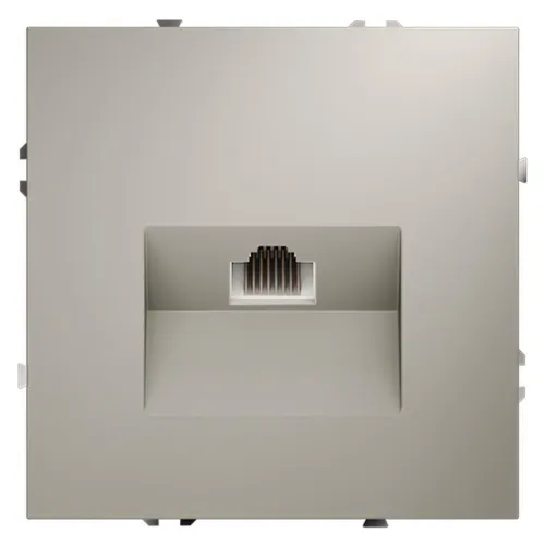 Розетка компьютерная 1-м СП S70 RJ45 кат.6 механизм кашемир Voltum VLS060103