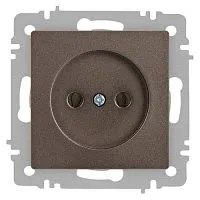 Розетка 1-м СП Accent 6-201-08 16А IP20 250В 2P бронза Intro Б0063670