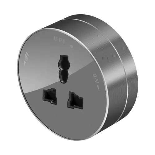 Розетка MultiTrack 13А 250В универс. круглая графит SE MTK13002G фото 2