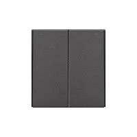 Переключатель проходной 2-кл. СП STRONG 10А графит Kranz KR-78-0709-6