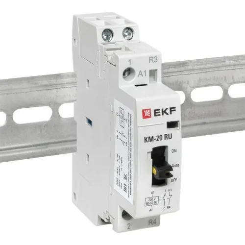 Контактор модульный КМ РУ 20А 1NO+1NC (1 мод.) PROxima EKF km-1m-20-11 фото 2