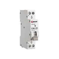 Выключатель автоматический дифференциального тока 1мод. C 10А 10мА тип АС 6кА АВДТ-63М (электрон.) EKF DA63M-10-10