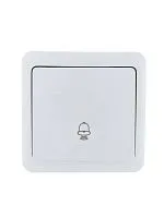 Кнопка звонка 1-кл. 1п ОП Viola 10А IP20 бел. LEZARD 751-0200-103