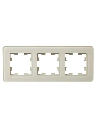 Рамка 3-м BRITE РУ-3-2-Бр стекло песчан. RE IEK BR-M32-G-41-K98 фото 3