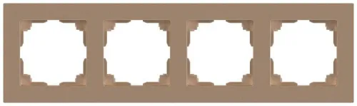 Рамка 4-м СП Accent 6-504-04 шампань Intro Б0063766