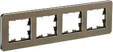 Рамка 4-м BRITE РУ-4-1-Бр метал. латунь RE IEK BR-M42-M-01-K49