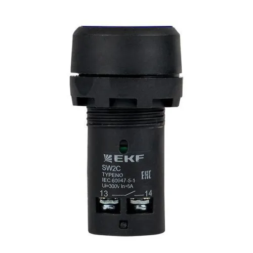 Кнопка SW2C-11 возвратная син. NO+NC EKF sw2c-11s-b фото 4