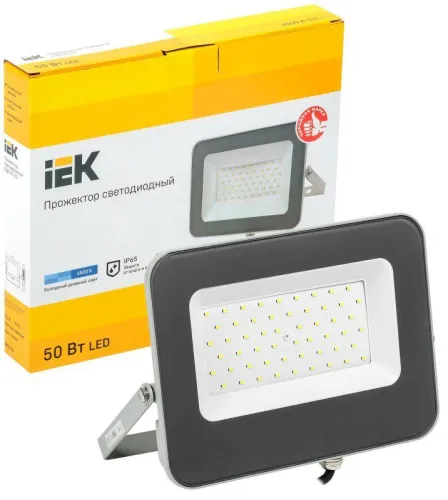 Прожектор светодиодный СДО 07-50 50Вт 6500К IP65 сер. IEK LPDO701-50-K03 фото 3