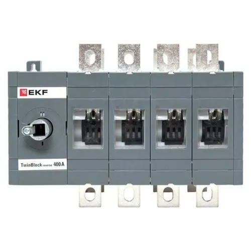Рубильник 4п 400А реверсивный без рукоятки управления TwinBlock EKF tb-s-400-4p-rev фото 8