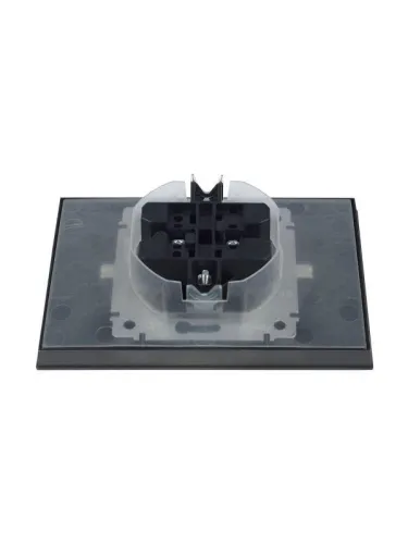 Розетка 2-м СП BRITE РСбш12-3-44-БрС 16А в сборе IP44 с крышкой сталь IEK BR-R26-16-44-K46-F фото 5