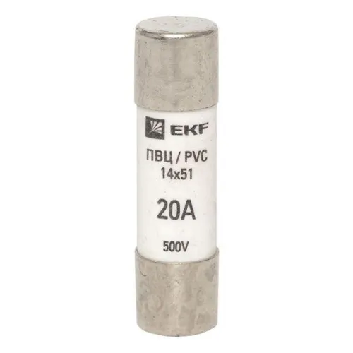 Вставка плавкая цилиндрическая ПВЦ 14х51 20А EKF pvc-14x51-20 фото 2