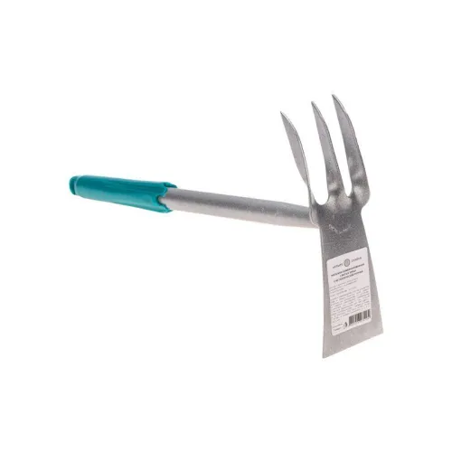 Мотыжка комбинированная 3 витых зубца с метал. ручкой ЧЕТЫРЕ СЕЗОНА 64-0016 фото 6